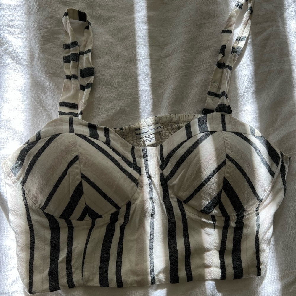 american eagle corset crop